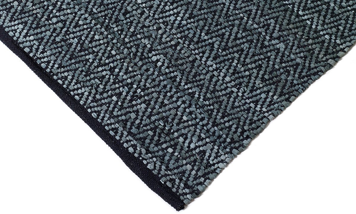 Χαλί Leather Fishbone GREY Tapicap - 130 x 190 cm