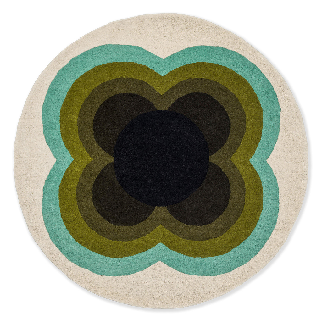 Χαλί Sunflower 060007 OLIVE Orla Kiely - 200 cm round
