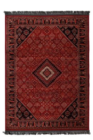 Κλασικό χαλί Afgan 306A D.RED BLACK Royal Carpet - 80 x 2000 cm