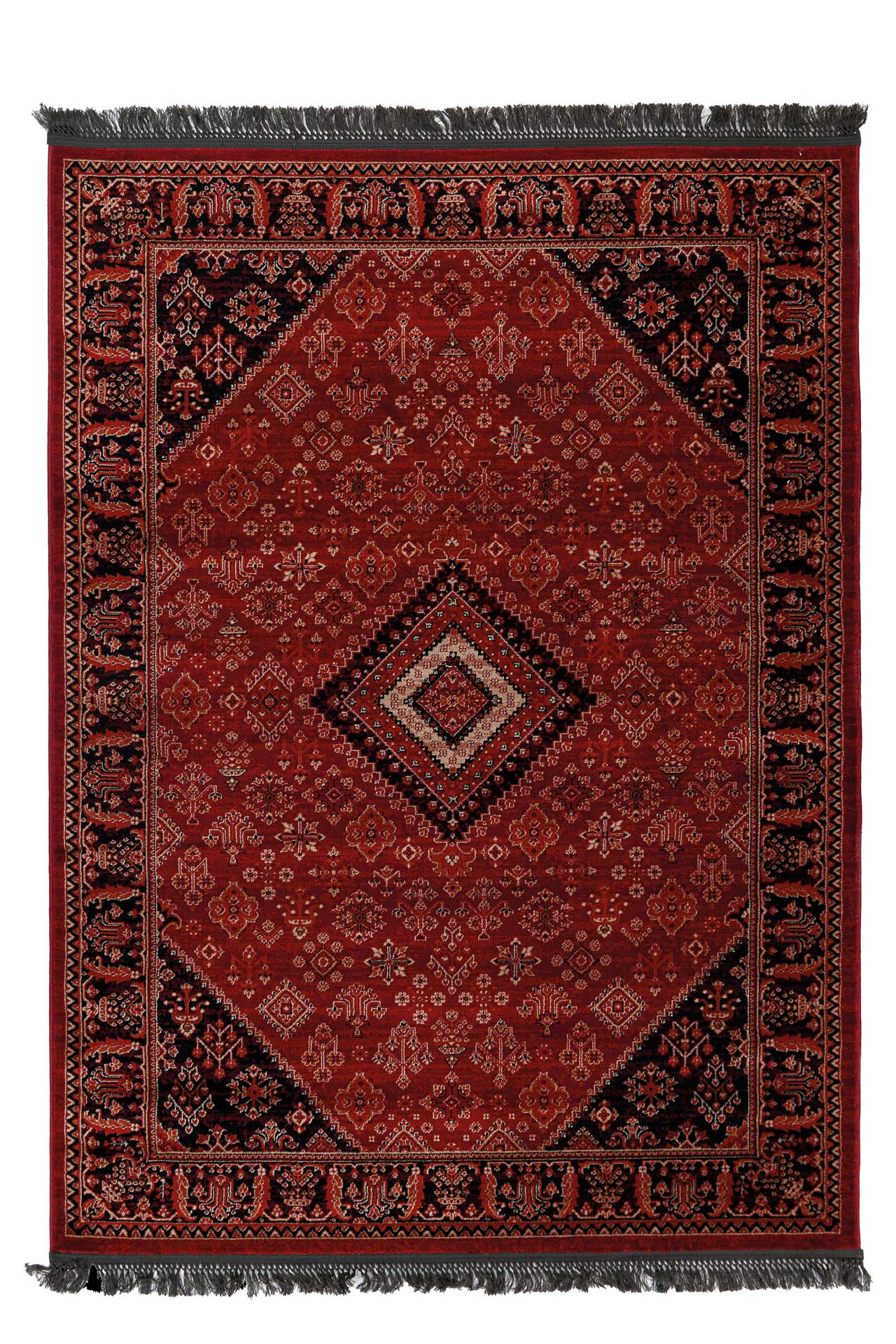 Κλασικό χαλί Afgan 306A D.RED BLACK Royal Carpet - 80 x 2000 cm