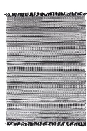 Χαλί Urban Cotton Kilim Samaira Black White Royal Carpet - 160 x 230 cm